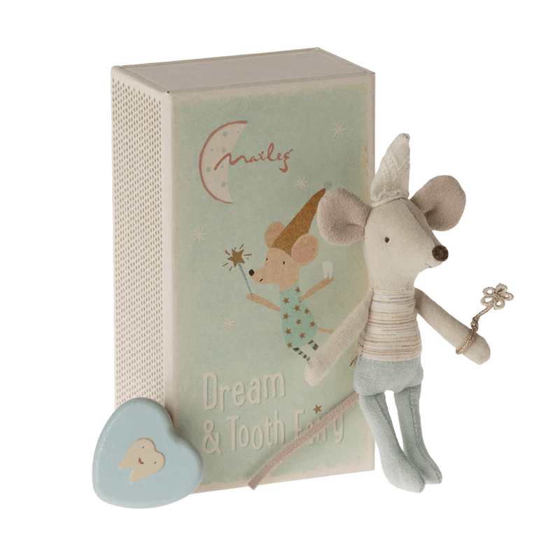 Maileg Tooth Fairy Mouse - Little Brother Blue SECOND