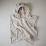 Mushie Bear Poncho Towel - Fog