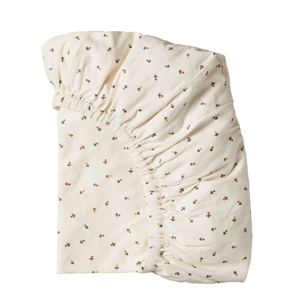 Nature Baby Fitted Sheet Jersey - Aster Floral