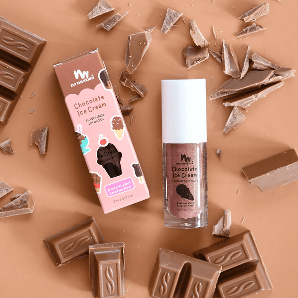 No Nasties Natural Lip Gloss Chocolate Ice Cream