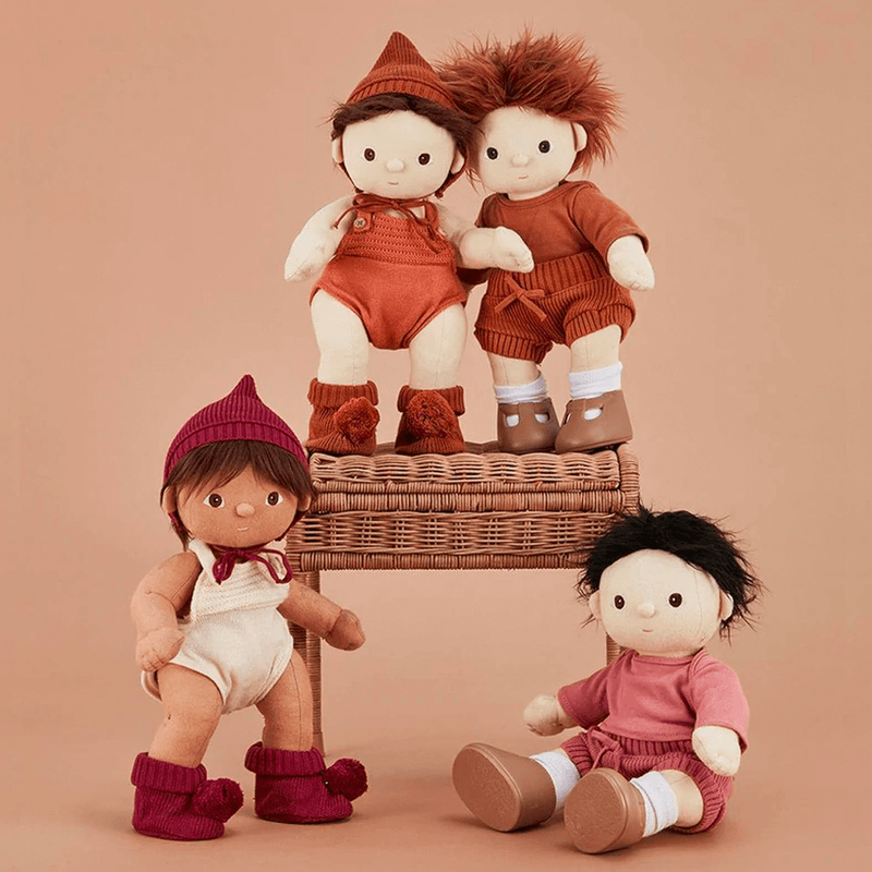 Olli Ella Dinkum Doll Clothes - Snuggly Set Toffee