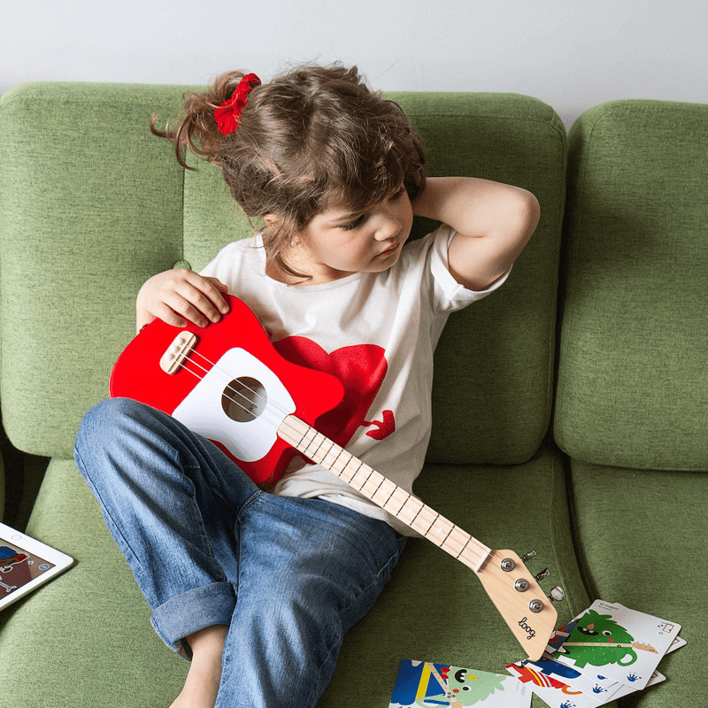 Loog Mini Acoustic Guitar - Red