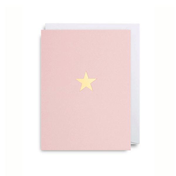 Lagom Design Gold Star Greeting Card