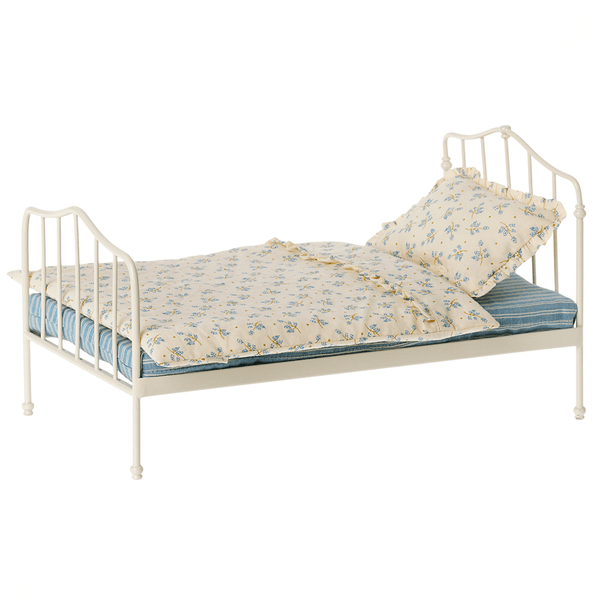 Maileg Miniature Bed - Mini Blue